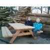 Douglas Fir Traditional Children's Picnic Bench - 5